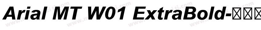 Arial MT W01 ExtraBold字体转换